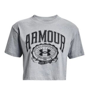 Under Armour Gray Athletic Crop Tee